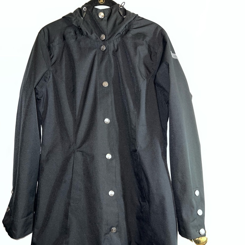 AVALANCHE Women's Black Coat Soft Shell Hooded Jacket With Pockets Sz M